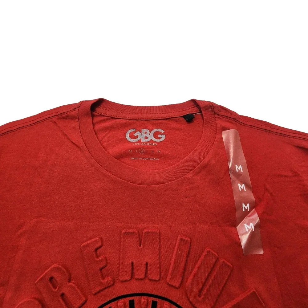 G by GUESS Los Angeles Men's Short Sleeve T-Shirt Size M Samuel Logo Tee Red - Picture 6 of 7